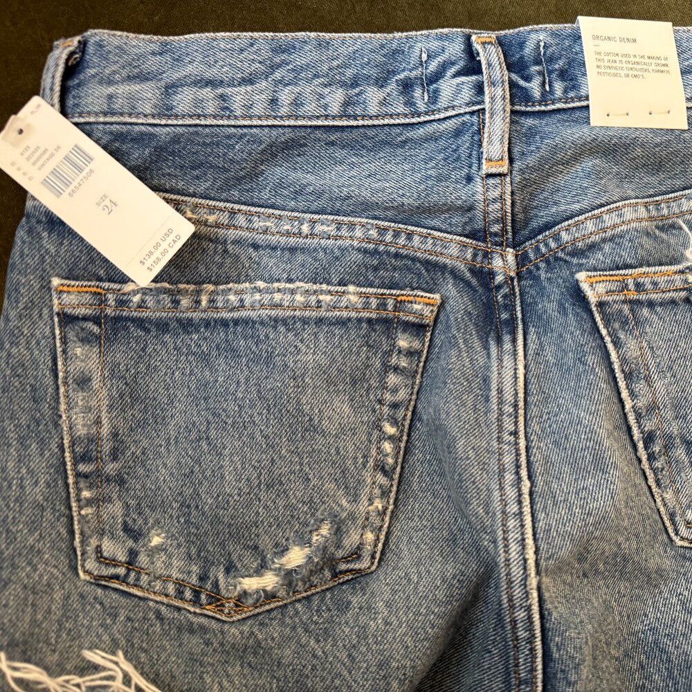 Agolde Parker Denim Shorts / Size 24 NWT - Picture 3 of 3